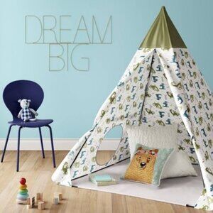 Kids Pillowfort Teepee - Dragons Green